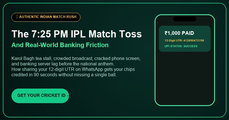 The 7:25 PM IPL Match Toss and Real World Banking Friction Illustration
